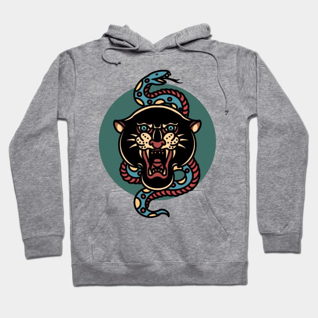 panther and snake tattoo Hoodie by donipacoceng